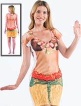 Faux Real Halloween costume dress Hula girl size medium - $413.33 MXN