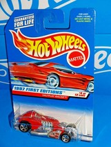 Hot Wheels 1997 First Editions #4 Saltflat Racer Red w/ 5SPs Thailand Base - £1.95 GBP