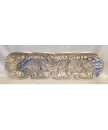 Spring Easter Bunny Rabbits 18 in Platter Handmade Hammered Aluminum Tray - $9.72 CAD