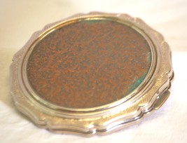 Stratton England Metal Compact Mirror Silver Tone - $29.69