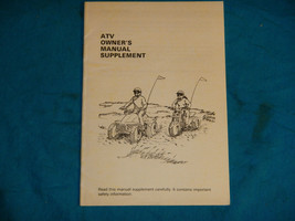 1980 81 82 83 84 85 86 87 88 89 Yamaha Atv Supplement Shop Service Repair Manual - £7.52 GBP