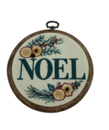 Noel Needlepoint Christmas Wall Decor by Ashland Green 5.5 Inches - £15.71 GBP