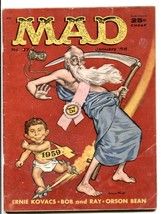 Mad Magazine #37 1958-NEW YEAR&#39;S COVER BY MINGO- G/VG - $47.53