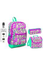 Pink Avacado Printed Girls&#39; Primary School Bag Set - Usb Output - £193.24 GBP