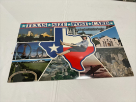 Lot 4 Vintage Texas size Post Cards 1982 7 1/2&quot; X 4 1/2&quot; New - £6.58 GBP