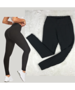 Women&#39;s High Waist Textured Tummy Control Butt Lifting Leggings SMALL - $11.30