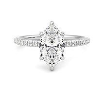  1.00 Carat-  Marquise Cut Solitaire Moissanite Engagement Ring In 14k Gold - £369.32 GBP
