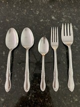 Simeon &amp; George Oneida HOMESTEAD stainless serving dinner fork Spoon Tea... - $13.86