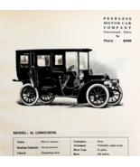 1908 Peerless Model 18 Limousine Print Catalog Advertisement Automobilia... - $29.99