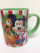 Disney Store Exclusive Christmas Holiday Mickey Santa Ceramic Coffee Mug - £50.38 GBP