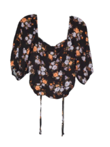 Live To Be Spoiled La Mamba Crop Top Multicolor Floral Boho Women&#39;s Size Large - £13.91 GBP