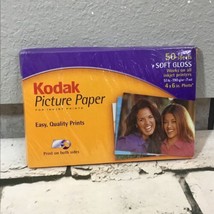 Kodak Picture Paper for inkjet prints 4x6 inch 50 sheets brand new soft gloss - $9.89