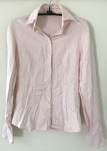 Massimo Dutti Pink Button Up Blouse Top Womens Shirt 38-28 Small 36&quot; Chest - £19.90 GBP