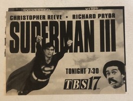 Superman III Tv Guide Vintage Print Ad Christopher Reeve Richard Pryor Tpa11 - £4.67 GBP