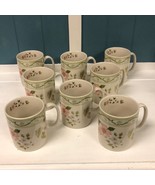 Lot of 8 mugs The Cottage Trellis Collection by Tracy Porter made in Eng... - £87.26 GBP