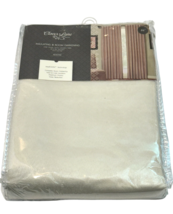 Clover Lane Room Darkening Insulated Panel 50 x 84" White Faux Suede Hid... - $23.76