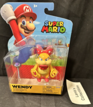 World of Nintendo Super Mario Wendy Koopa with wand 4&quot; Jakks Pacific Figure toy - £45.44 GBP