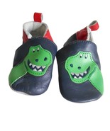 JoJo Maman Bebe Dinosaur Size 0-6m Multicolor Leather Baby Shoes T-rex - $14.00