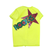 Vintage Mattel Barbie And Rockers Doll Concert Fashions Diva # 2427 Yellow Shirt - £11.16 GBP
