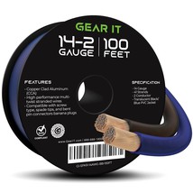14 Gauge Car Speaker Wire, GearIT Pro Series (100 Feet, Soft Touch Trans... - £29.88 GBP