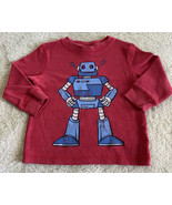 Circo Boys Red Blue Gray Robot Thermal Long Sleeve Shirt 18 Months - £4.31 GBP