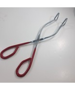 EKCO Kitchen Tongs Scissor Grippers Red rubberize Handle Stainless Steel... - $15.00