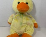 Inter-American Products plush 2009 baby duck yellow chick Easter egg bow - $9.89