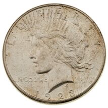 1923-S $1 Silver Peace Dollar in Choice BU Condition, Excellent Eye Appeal - $98.99