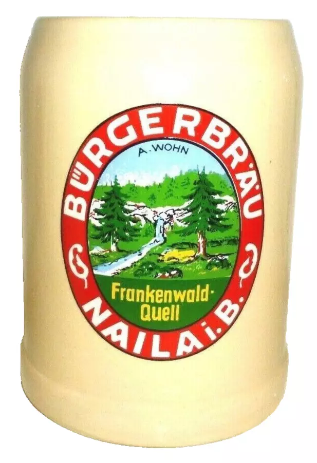Burger Brau Naila German Beer Stein - $9.95