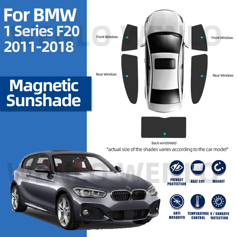 For BMW 1 Series F20 Hatchback 2011-2018 Magnetic Sun Visor Car Window Sunshade - £41.09 GBP+