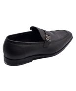 Salvatore Ferragamo Men&#39;s Black Leather Dress Italy Shoes Size EU 8 EE US 9 - £219.11 GBP