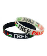 ACUP- Palestine Flag Silicone Wristband Palestine Bracelet Gaza Palestin... - $9.99+