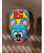 Vintage Yone Tin Friction Toy Mouse Number 3 Made in Japan Blue Race Car... - $13.37 CAD