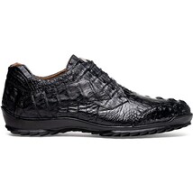 genuine caiman crocodile fashion sneaker Shoes Kratos Black image 3