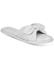 Charter Club Womens Open-Toe Knot Slippers - $15.00