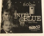 NYPD Blue Tv Guide Print Ad David Caruso Dennis Franz TPA15 - £4.74 GBP