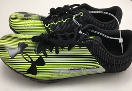 Under Armour Men&#39;s Kicksprint Racing Shoes Black Yellow Men&#39;s Sz 9 New NWT - £26.47 GBP