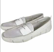 SWIMS Penny Loafer White Slip On Casual Comfort Water Boat Deck Shoes  Mens 9.5 - £19.60 GBP