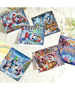 6  Christmas Snowman and Santa Greeting Cards  Handmade COMPLETED &  SEALED - $34.25 CAD