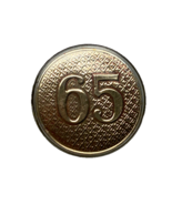 WWII, 65th REGIMENT, NEW YORK NATIONAL GUARD, PLASTIC COLLAR DISK, ENLISTED - $15.00