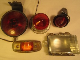 Lot Of Vintage Automotive Lights Lens Amber Clear Red [N20a3] - $67.77