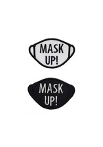 Mask Up Embroidered Iron On Patch 2.2&quot; x 1.5&quot; 2020 corona coronavirus covid care - £3.13 GBP