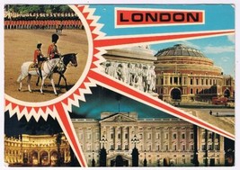 Postcard Queen Elizabeth &amp; Prince Philip Trooping The Colour Buckingham Palace - £2.32 GBP