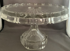 Vintage Fostoria Coin Collection Pedestal Cake Stand Plate  - £19.95 GBP