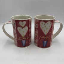 Dunoon Stoneware Heartstrings by Kate Mawdsley Set of 2 Ceramic Mugs Scotland - £23.35 GBP