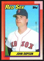 Boston Red Sox John Dopson 1990 Topps Baseball Card #733 nr mt - £0.39 GBP