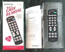 Radio Shack 3 in 1 Easy Remote Control TV VCR Cable 15-1916 Vintage Tested Works - £5.42 GBP