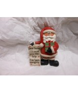 Blossom Bucket &quot;Dear Santa, I&#39;ll Save You Trip, I&#39;ve Been Naughty&quot; Figur... - $14.80