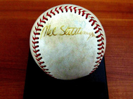 Mel Stottlemyre 5 X Wsc Yankees Mets Signed Auto Vintage Game Used Oal Ball Sgc - $148.49