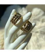 Vintage 1980s clip on style Goldtone earrings - $11.76